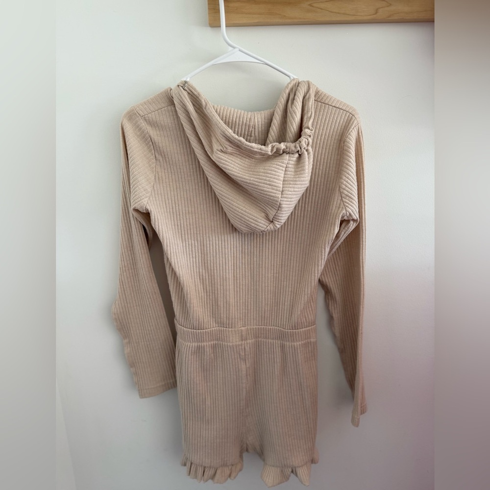 Missguided Ribbed Hooded Romper Size 4 - Picture 4 of 5